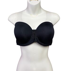 Vanity Fair Black Strapless Bra perfect for formal dresses size 38C